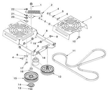 Hydraulic Frame Diagram and Parts List for (97045580100)(2019-12) Husqvarna Lawn Mower