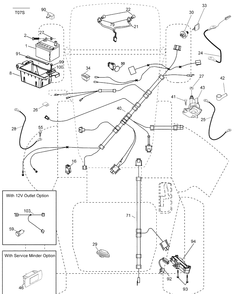 Electrical Diagram and Parts List for (96043006100)(2009-04) Husqvarna Lawn Mower