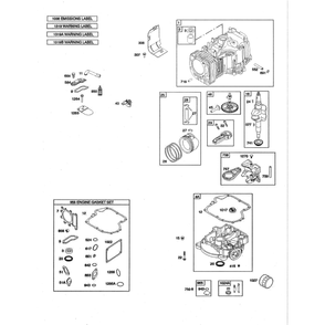 Engine >> Cylinder/Sump/Crankshaft Diagram and Parts List for  Husqvarna Lawn Tractor