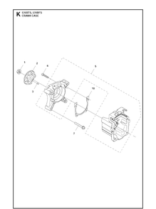 Crankcase 2 Diagram and Parts List for 20111800001-Current Husqvarna Leaf Blower / Vacuum