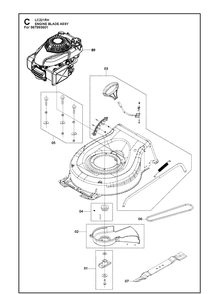 Part Location Diagram of 598511101 Husqvarna Blade Support