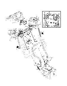 Handles Diagram and Parts List for  Husqvarna Snow Blower