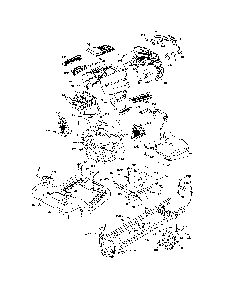 Chassis Diagram and Parts List for  Husqvarna Lawn Tractor