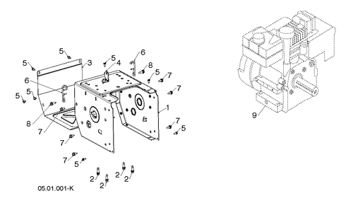 Part Location Diagram of 597992302 Husqvarna BRACKET ASM DEFLECTOR CONTROL