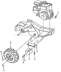 Page C Diagram and Parts List for CRT 50 HRT5A -1990-01 Husqvarna Tiller