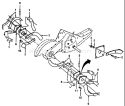 Page E Diagram and Parts List for CRT 50 HRT5A -1990-01 Husqvarna Tiller