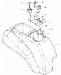 Part Location Diagram of 582107601 Husqvarna Lawn Mower Power Take-Off Switch