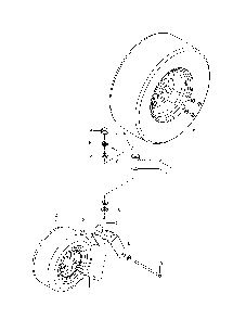 Wheels & tires Diagram and Parts List for  Husqvarna Lawn Mower