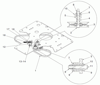 Drive Diagram and Parts List for (970497202-00)(2020-10) Husqvarna Lawn Tractor