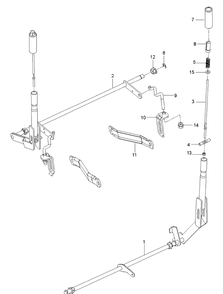 Brake / Rear Mower Lift Diagram and Parts List for (967176201)(2013-06) Husqvarna Lawn Mower