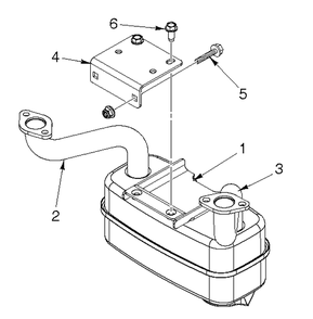 Engine Mounting, Guards And Muffler Diagram and Parts List for (97045580100)(2019-12) Husqvarna Lawn Mower