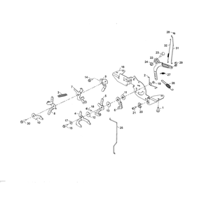 Engine >> Engine Controls Diagram and Parts List for  Husqvarna Lawn Tractor
