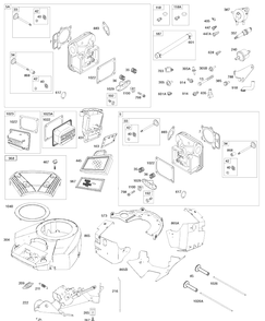 Briggs Engine Image 2 Diagram and Parts List for (917289630)(2010-05) Husqvarna Lawn Mower