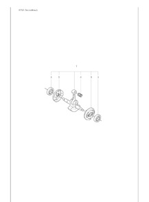 Crankshaft Diagram and Parts List for 2009-11 Husqvarna Table Saw Accessories