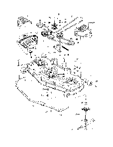 Mower deck/cutting deck Diagram and Parts List for  Husqvarna Lawn Tractor