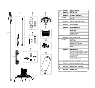 Complete Product Diagram and Parts List for  Husqvarna Sprayer