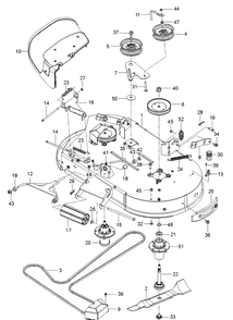 Part Location Diagram of 596973202 Husqvarna 42 IN CC DECK SHELL
