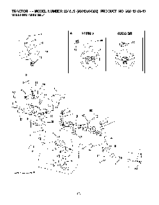 Steering Diagram and Parts List for (96043004300)(2008-01) Husqvarna Lawn Tractor