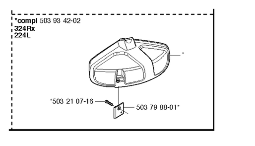 Guards 2 Diagram and Parts List for  Husqvarna Edger