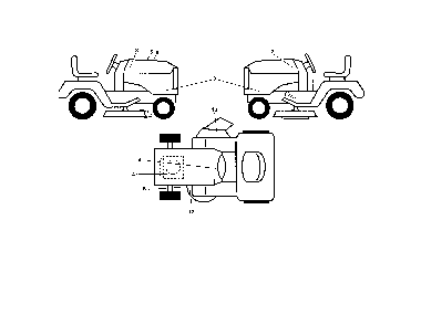 Decals Diagram and Parts List for  Husqvarna Lawn Tractor