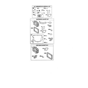 Engine >> Gasket Sets Diagram and Parts List for  Husqvarna Lawn Tractor