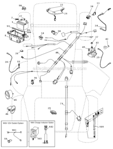 Electrical Diagram and Parts List for  Husqvarna Lawn Tractor