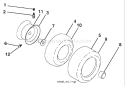 Page K Diagram and Parts List for GT 2254 96025000201 -2005-05 Husqvarna Lawn Tractor