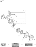 Page B Diagram and Parts List for  Husqvarna Concrete Saw