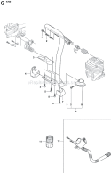 Page G Diagram and Parts List for  Husqvarna Concrete Saw