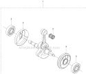 Page F Diagram and Parts List for  Husqvarna Concrete Saw
