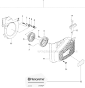 Page I Diagram and Parts List for  Husqvarna Concrete Saw