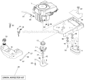 Engine Diagram and Parts List for 96043006100 Husqvarna Lawn Tractor
