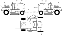 Decals Diagram and Parts List for 96045001500 Husqvarna Lawn Tractor