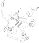Mower Lift Diagram and Parts List for 96045001500 Husqvarna Lawn Tractor