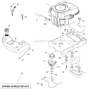 Engine Diagram and Parts List for 96045001500 Husqvarna Lawn Tractor