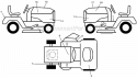 Decals Diagram and Parts List for 96045001501 Husqvarna Lawn Tractor