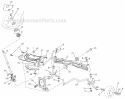 Steering Assembly Diagram and Parts List for 96045001501 Husqvarna Lawn Tractor