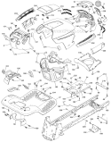 Chassis Diagram and Parts List for 96045001504 Husqvarna Lawn Tractor