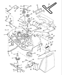 Page J Diagram and Parts List for LRH  HNHR38B -954000622 -1994-01 Husqvarna Lawn Tractor