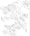Page A Diagram and Parts List for LT 120 954140002A -1996-12 Husqvarna Lawn Tractor