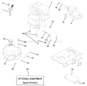 Page E Diagram and Parts List for LT 120 954140002A -1996-12 Husqvarna Lawn Tractor