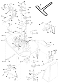 Page F Diagram and Parts List for LT 120 954140002A -1996-12 Husqvarna Lawn Tractor