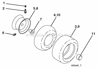 Page K Diagram and Parts List for 96012008700 Poulan Lawn Tractor
