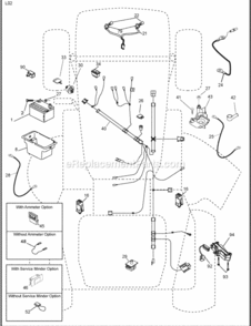 Page D Diagram and Parts List for 96012008700 Poulan Lawn Tractor