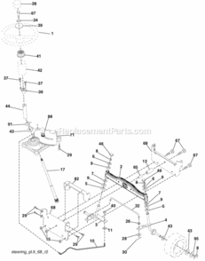 Page I Diagram and Parts List for 96012008700 Poulan Lawn Tractor