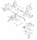 Frame Diagram and Parts List for  Husqvarna Lawn Mower
