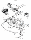 Mower DeckCutting Deck 54 Deck Diagram and Parts List for  Husqvarna Lawn Mower