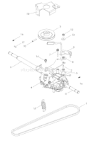 Page G Diagram and Parts List for W 21 SBK 968999286 -2007-03 Husqvarna Lawn Mower