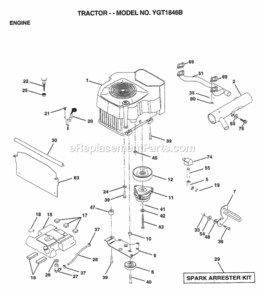 Part Location Diagram of 161063 Husqvarna Muffler Side