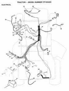 Part Location Diagram of 166150 Husqvarna Harness Ign.